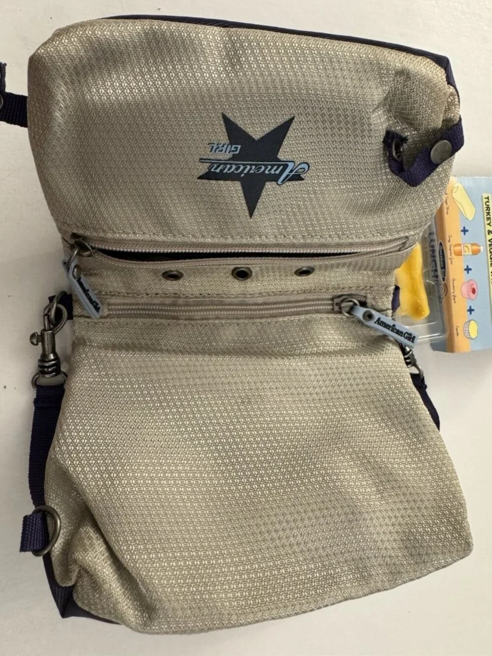 American Girl Doll Today Pleasant Company Reversibe School Bag & Lunch Set X2